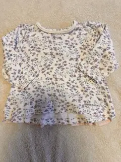 petit main花柄フリル付き長袖　80