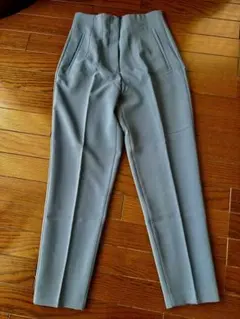 ZARA ハイウエストパンツ ライトブルーS