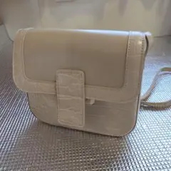 バッグ ROPE' PICNIC 白色 クロコ柄