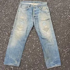 LEVI’S 501 BIGE 60s ゴールデンサイズ 襤褸 リペ 希少サイズ