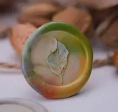 シーリングスタンプ ヘッド 3D 葉っぱ