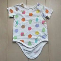 カラフルドットはらぺこあおむしロンパース70
