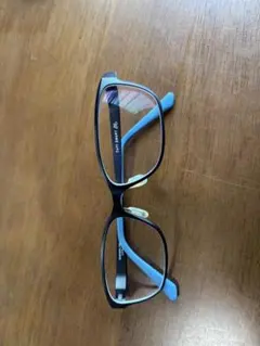 Zoffスマートスクエア型メガネ ブラック/ブルー 54-16-145