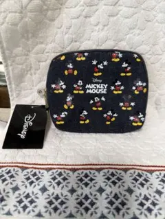 しまむら Disney ミッキーマウス デニム調ポーチ