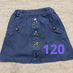 アナスイミニ　ビジューデニムスカート　120