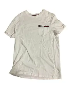TOMMY HILFIGER ホワイト Tシャツ Mサイズ 古着 胸ポケット