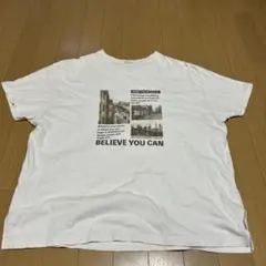 COLZA フォトプリント Tシャツ ホワイト L