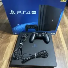 動作確認済 PS4 Pro 本体 1TB ジェットブラックCUH-7200B
