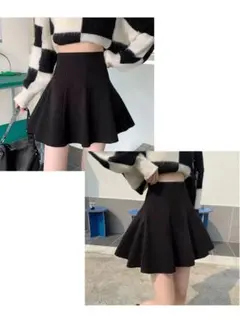 インパン裏地付きフレアミニスカート[at1747]