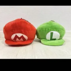 スーパーマリオ　ぬいぐるみポーチ　マリオ　ルイージ　セット売り