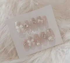 ショートバレリーナ ニュアンス 韓国 ちゅるん ワンホン ネイルチップsale