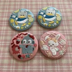 サンリオ 刺繍缶バッチ まとめて