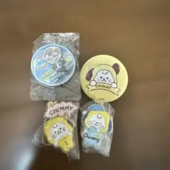 Jiminディスコスタイル 缶バッジ & Chimmy 缶バッジ、チャームセット
