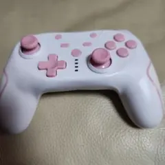 ホワイト/ピンク ゲームコントローラー