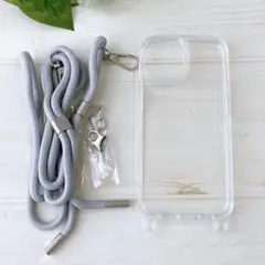 ☆iPhone 15 用 ケース ショルダー magsafe対応 クリア