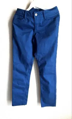 【ネイビー】スキニー　ストレッチパンツ　ブルー　中古　M