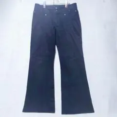 アンタイトル フレア パンツ ブーツ カット ブラック（LL）のサムネイル