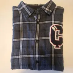 COMME CA ISM チェック柄長袖シャツ 130A