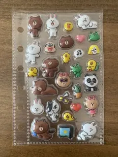 LINEフレンズ　ぷくぷくシールおすそわけ