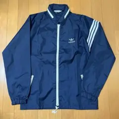 極美品90s adidas アディダスADS-200 ネイビーウィンドブレーカー