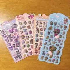 ぷくぷくシールお しりシール 日焼けキティ たまごっち４点セット