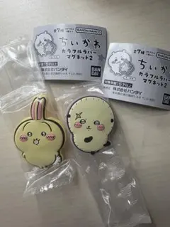 ちいかわ　カラフルラバーマグネット2 うさぎ　ラッコ　セット
