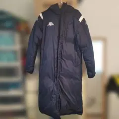 Kappa ネイビー フード付きベンチコート