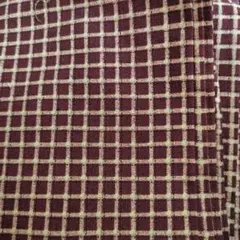 専用ページ❣チェック❢エンジ✕ベージュ❢幅約110cm❢✕縦約310cm❢