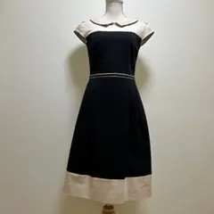 美品　トッカ　襟付きワンピース　バイカラー