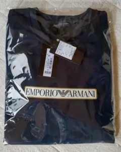 新品　EMPORIO ARMANI ネイビー クルーネック トレーナー メンズM