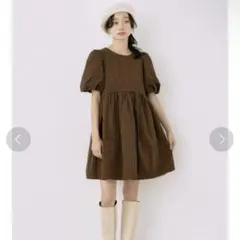 earth music&ecology バックオープンチュニックワンピース