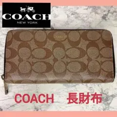 【早い者勝ち！】COACH コーチ シグネチャー　ラウンドジップ