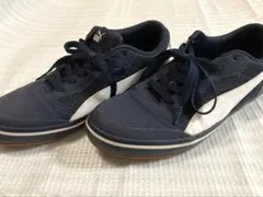 ま*こ様 PUMAネイビー/ホワイト スニーカー