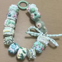 値下げ！緑 ラブブ ストラップ