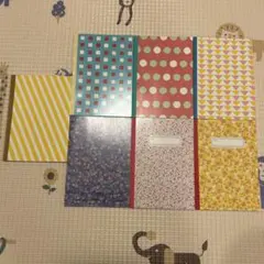 カラフルなデザインのA5ノート7冊セット