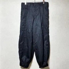 白狼 ブラック メンズパンツ 厚手生地 ゆったりシルエット 個性派カジュアル