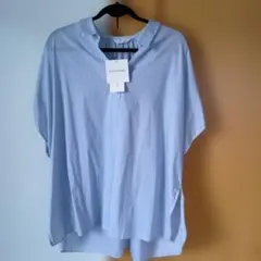 庭*師様 レディース ストライプ オーバーブラウス LL