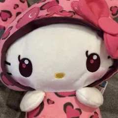 パンダ　ハローキティ　ヒョウ柄ぬいぐるみ