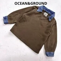 重ね着風トレーナー95㎝　OCEAN&GROUND /オーシャンアンドグラウンド