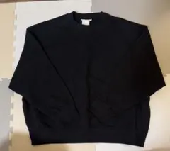 H&M クルーネック スウェット ブラック XXL