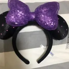 ディズニー ミニー カチューシャ 紫