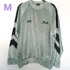JUNKスウェットトレーナーベロア生地　グリーン系　М　米津玄師ライブグッズ