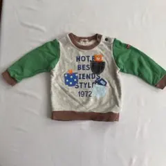 HOT BISCUIT ホットビスケッツ　クマアップリケ　トレーナー