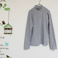リブカットソー 長袖