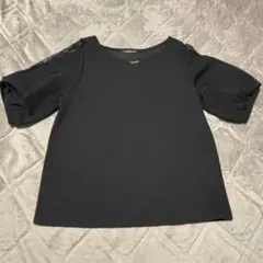 INGNI✨ トップス Mサイズ ブラック レース袖 シンプル 上品