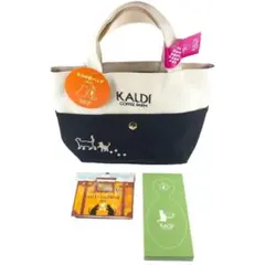 未使用 カルディ ネコの日　トートバッグ　ティートレー　カレンダー 3点セット