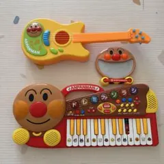 アンパンマンキーボード ギター ミニミニらくがきボード 3点セット
