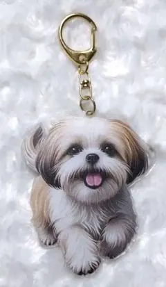 クーちゃん様専用☆　シーズー　8cm 走る　舌出し　オプションキーホルダー