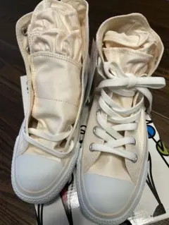 コンバース ハイカットスニーカー　24cm アイボリー