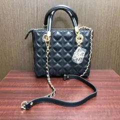 RANDA 2Way キルティング バッグ チャーム付き